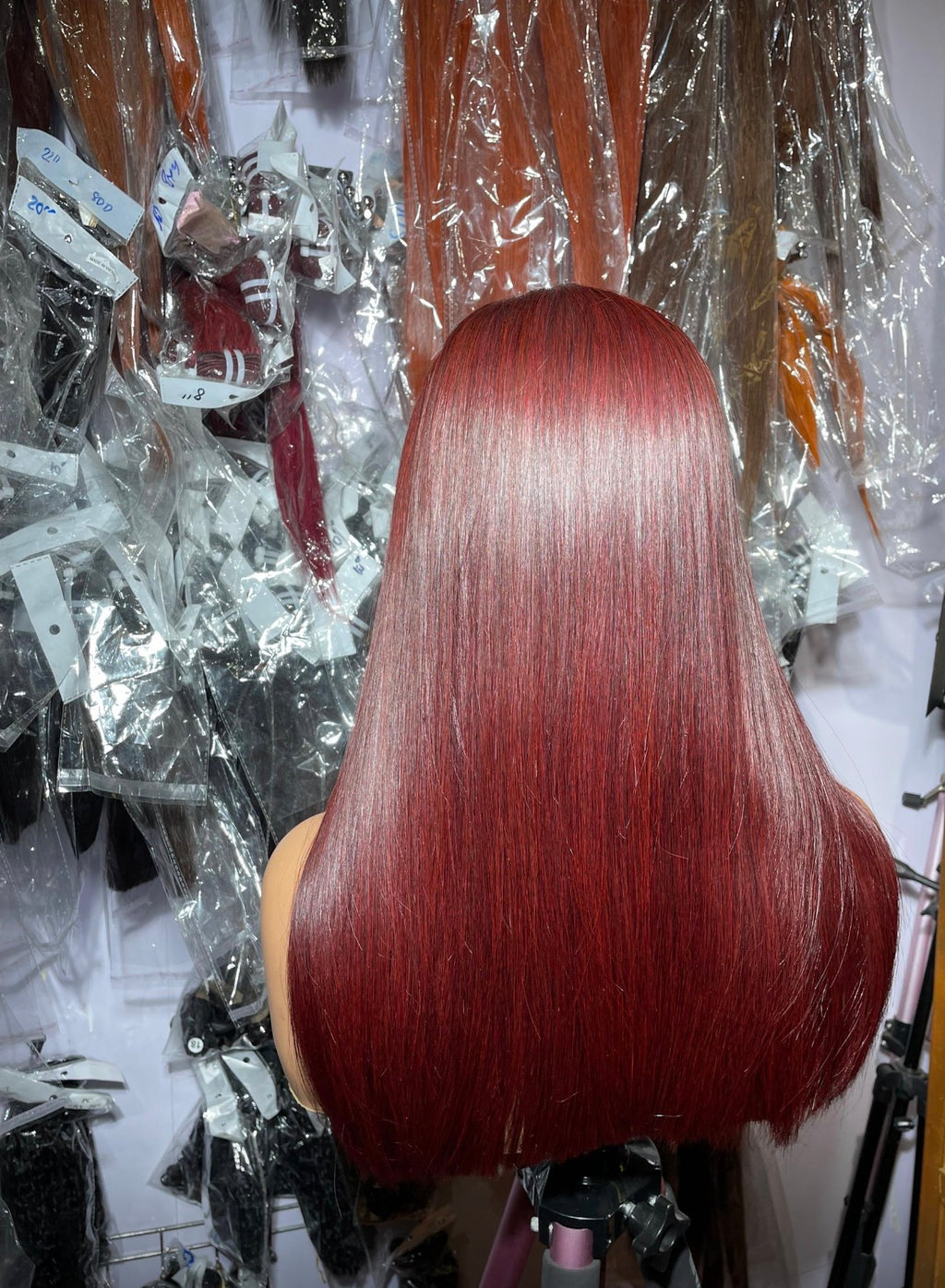 Sdd bone straight burgundy bs with 2by4